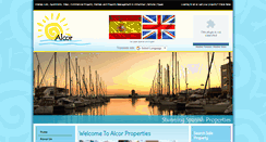 Desktop Screenshot of alcor-properties.com
